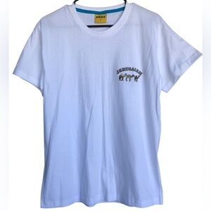ANAS Jerusalem Size Medium White Graphic T-Shirt Great for any occasion Easter.